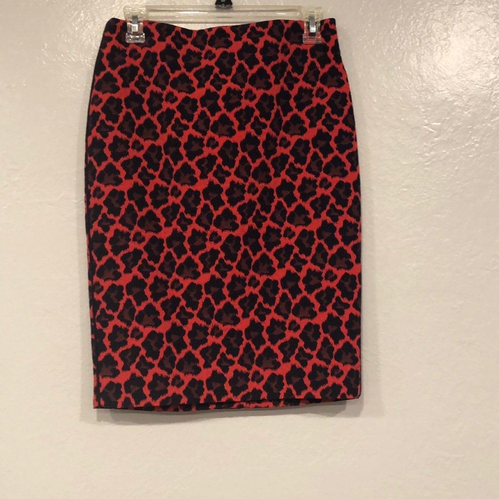*NWT* The Limited red leopard pencil skirt size 0
